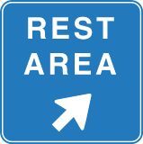 Image Rest Area Sign