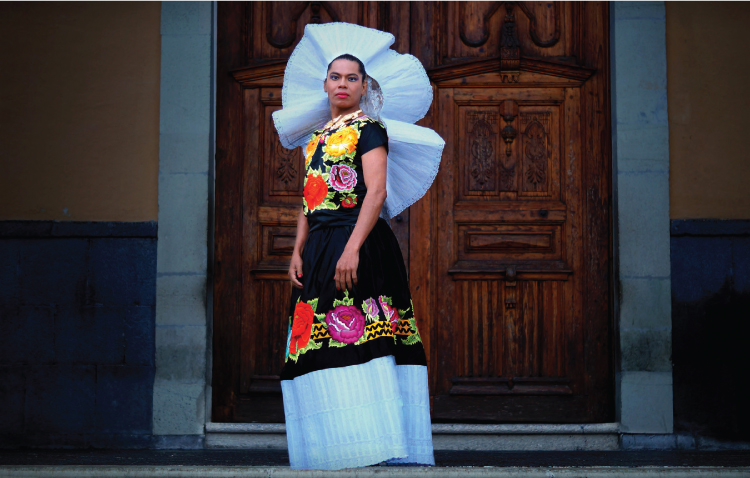 Figure 1.8. Muxes are a third gender recognized in indigenous Zapotec Juchitán, Oaxaca, Mexico. Muxes play important social and family roles and are generally respected by the local community. Mario Patinho; CC-SA 4.0 International.