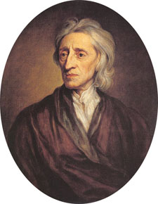 Une peinture représente John Locke.