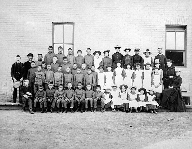 Figure 2. Residential School children. St. Paul's Indian Industrial School, Middlechurch, Manitoba, 1901