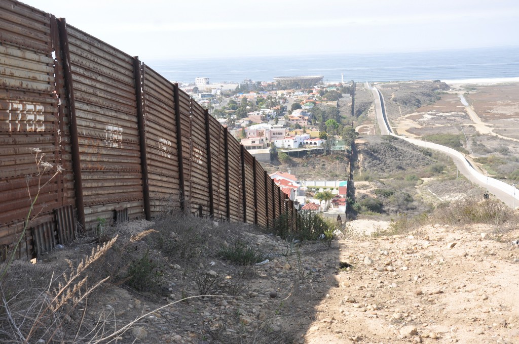 Border fence.