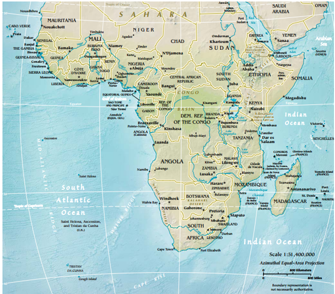 6 1 The Physical Landscape Of Sub Saharan Africa Social Sci