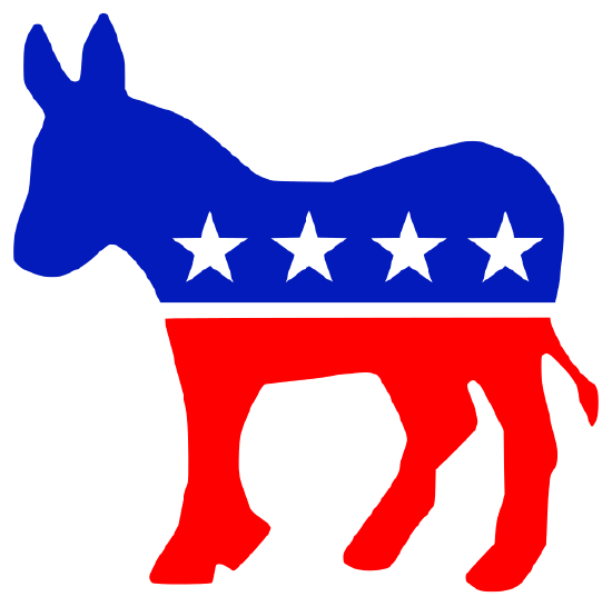Official donkey logo of the Democratic Party