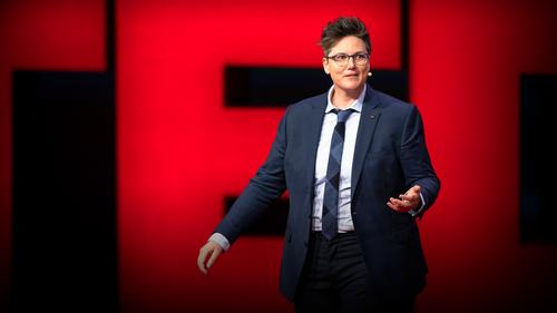 Thumbnail for the embedded element "Hannah Gadsby: Three ideas. Three contradictions. Or not."