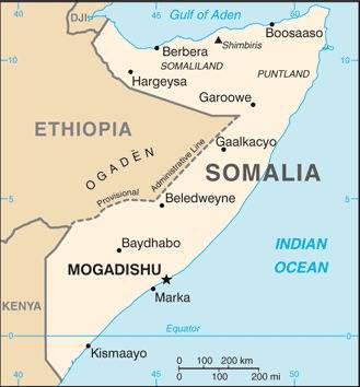 Ramani ya Somalia