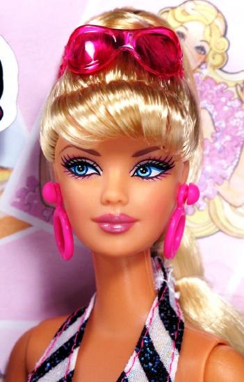 blonde blue eyed barbie doll