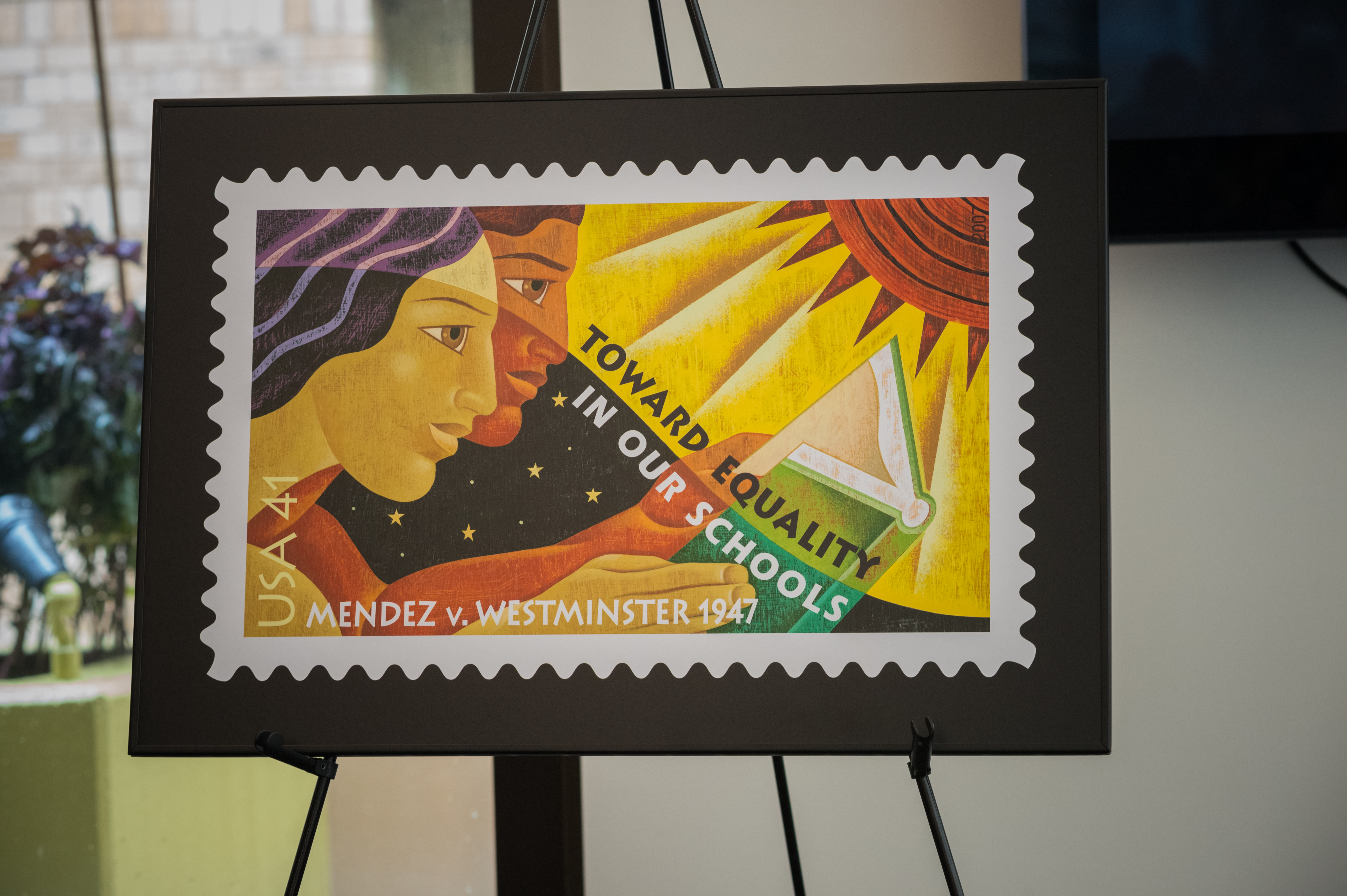 The first issue stamp from 2007 celebrating the Mendez v. Westminster School District case