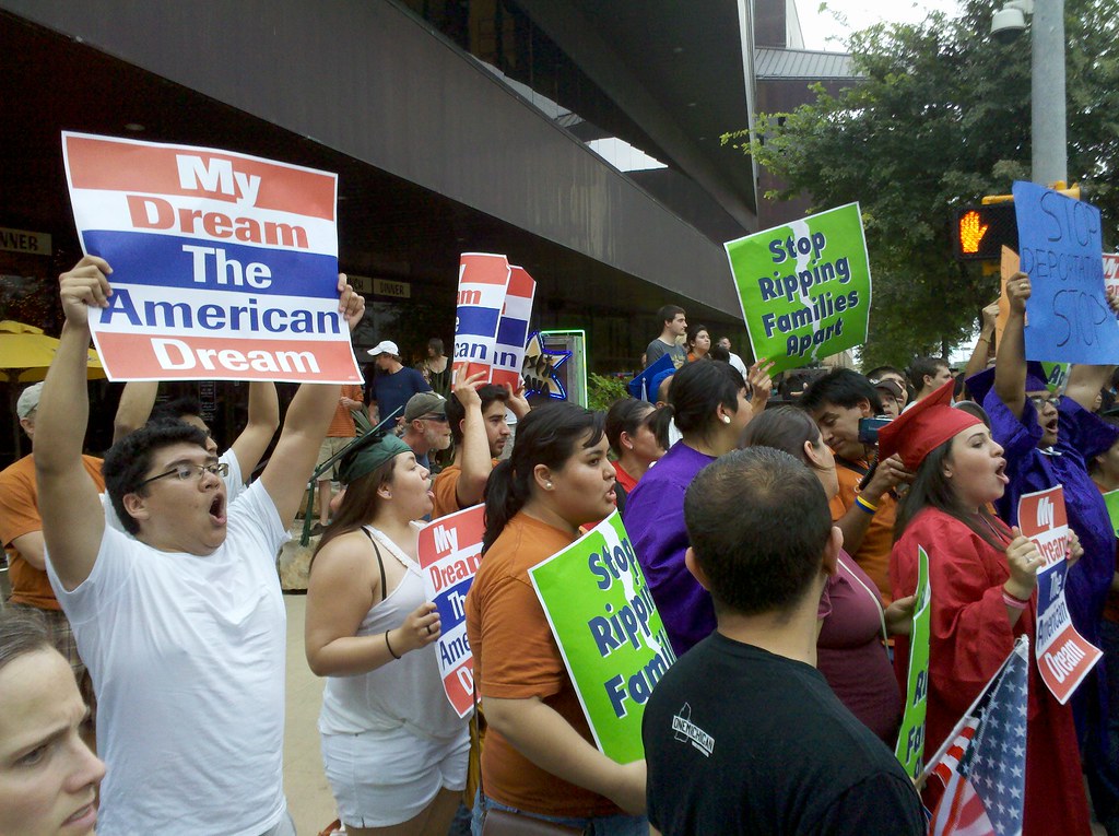 DREAM Act Protesters for President Obama's Visit to Austin