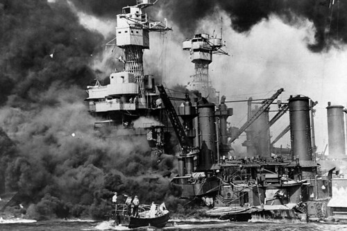 Picture taken during the Pearl Harbor attack