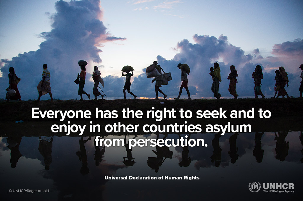 UNHCR, the UN Refugee Agency on Twitter: "Everyone has the right to life  and liberty. Everyone has the right to freedom from fear. Everyone has the  right to seek asylum from persecution. #