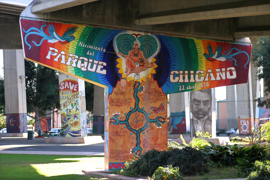 Picture of artwork at the Chicano Park Parque Chicano in Barrio Logan, San Diego, California