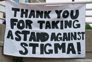 Banner reads: Thank you for taking a stand against stigma!