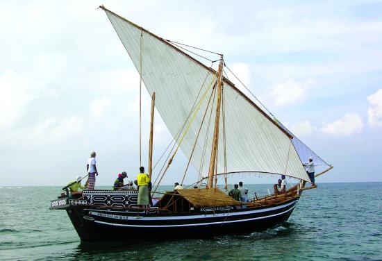 traditional vessel in the Indian Ocean