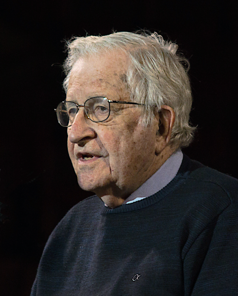 Photograph of Noam Chomsky in 2017.