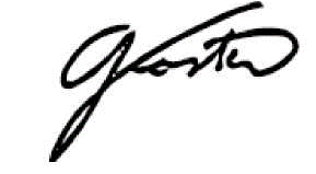 Signature of Garett Foster