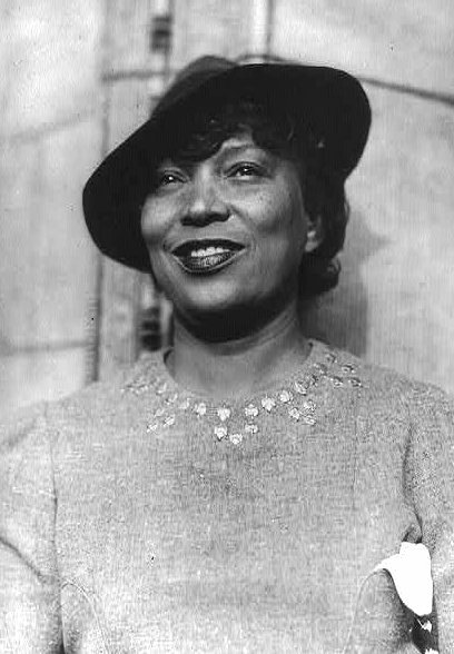 black and white photo of Zora Neale Hurston