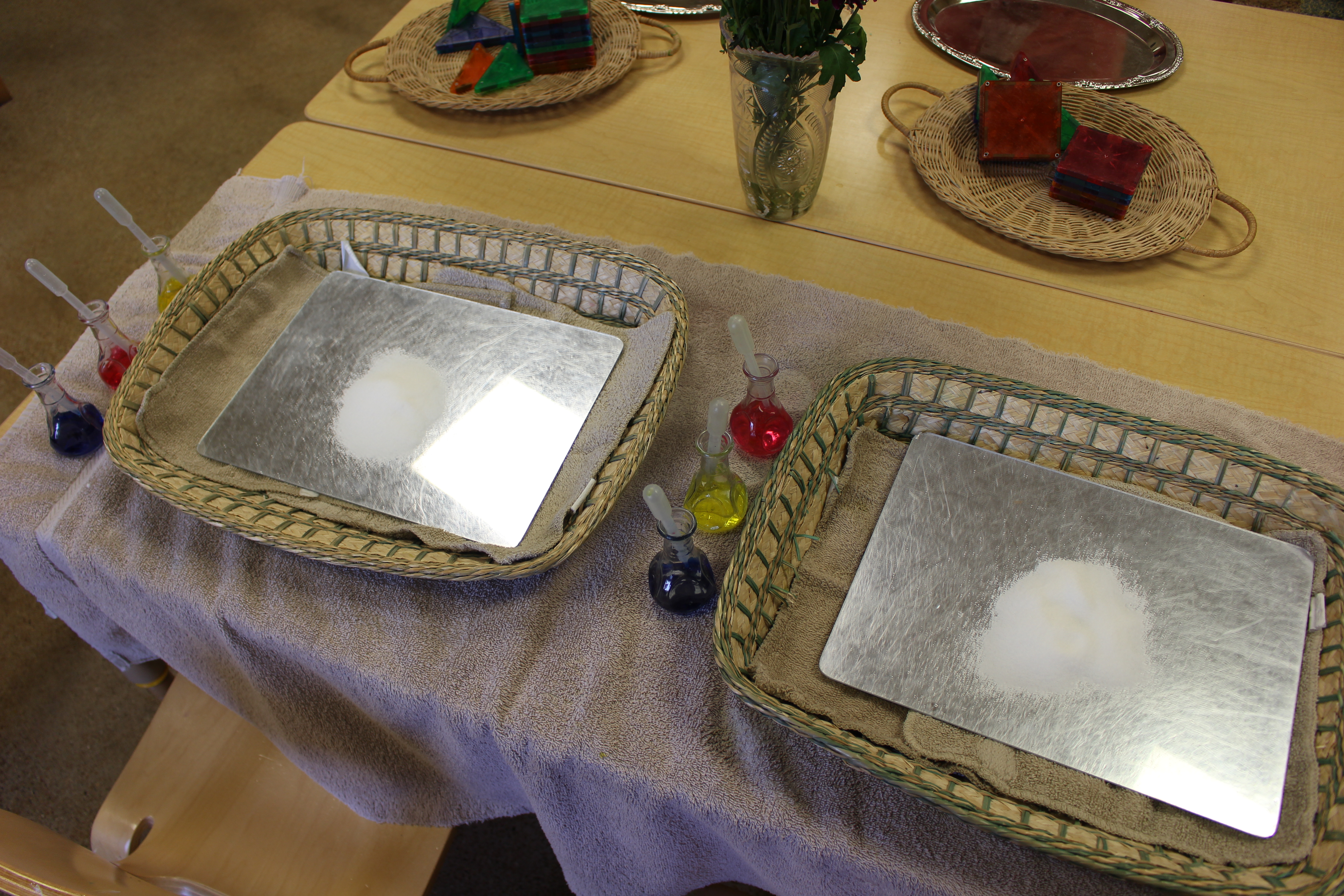 Watercolors on mirrors