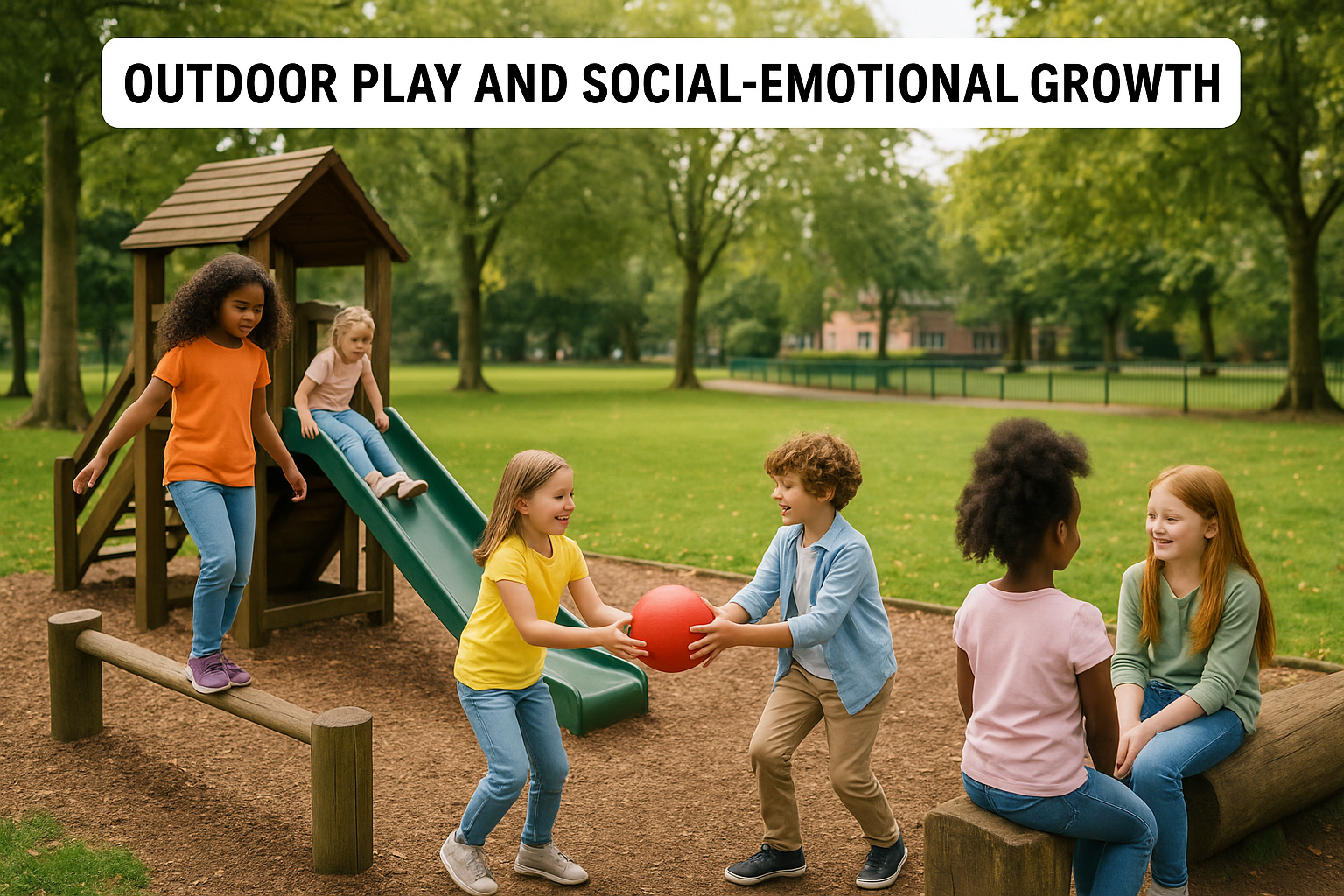 Children playing outside