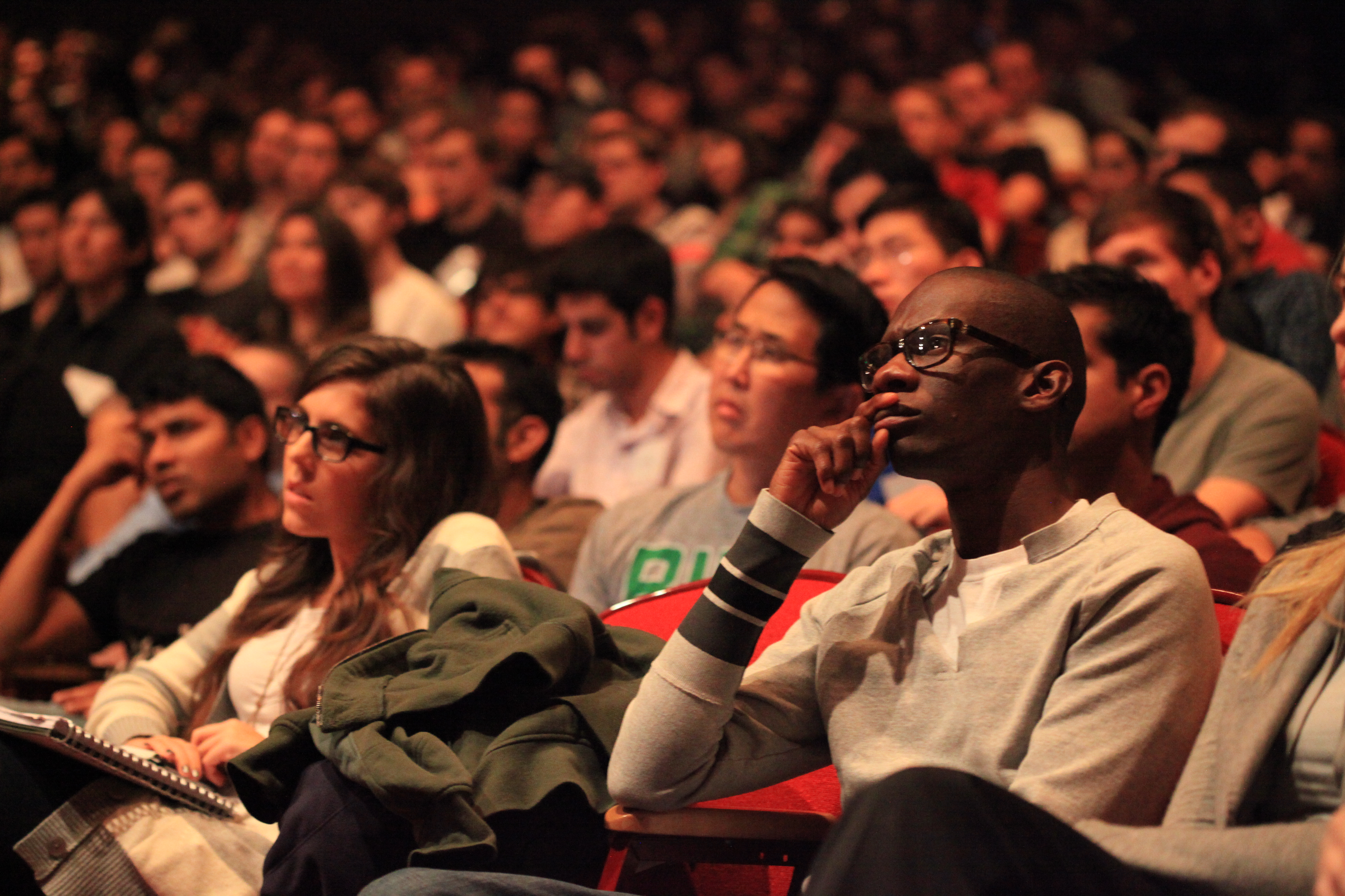 Audience Listens at School