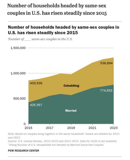 Same-sex couple households chart