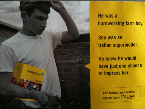 A young man in a white shirt holds a book while looking pensive, surrounded by a rural background and overlaid text.
