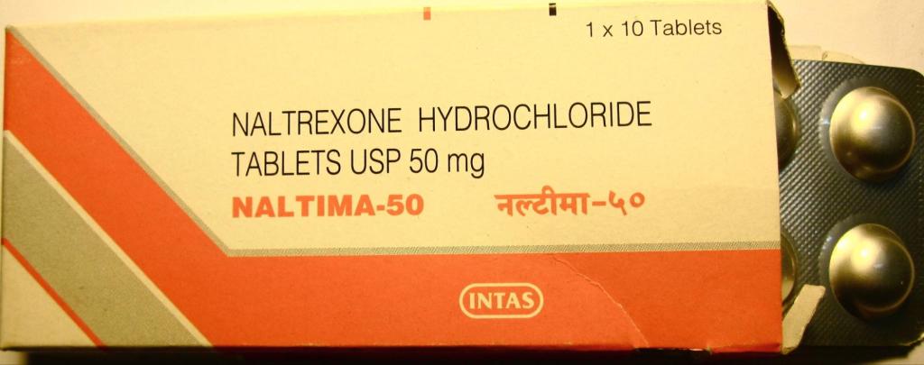 a package of Naltrexone tablets