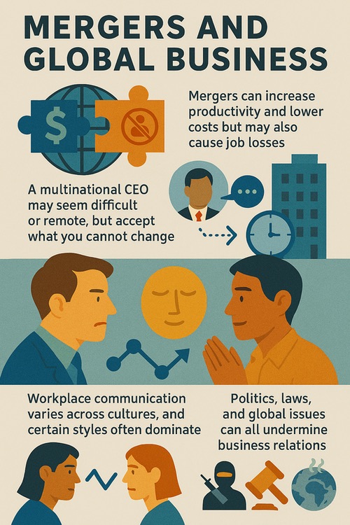 Chart listing the downsides of mergers.