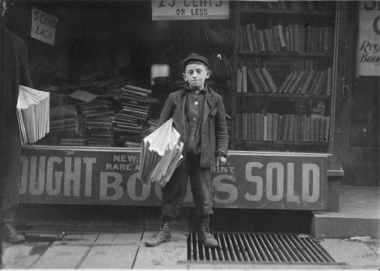 12 year old Newsboy. Hyman Alpert, 1909.