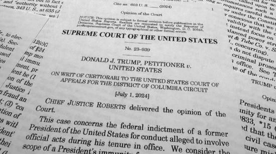 The opinion of the Court delivered by Chief Justice Roberts regarding&nbsp;Donald J. Trump v. United States.  The opinion of the Court delivered by Chief Justice Roberts regarding&nbsp;Donald J. Trump v. United States, a case considering presidential immunity from criminal prosecution for official acts.