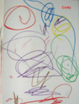 colorful scribbles on a page