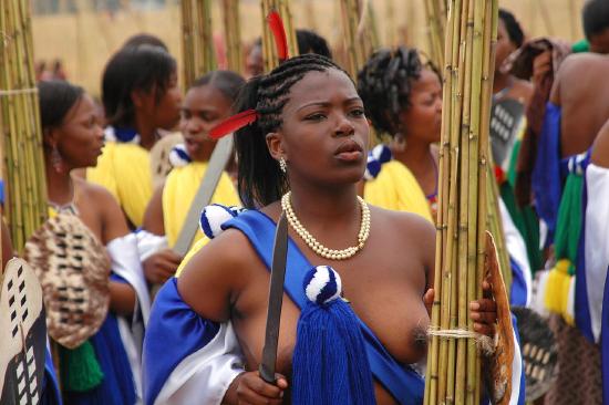 Topless Zulu dancers