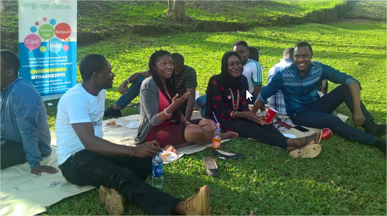 Students in Nigeria learning German.