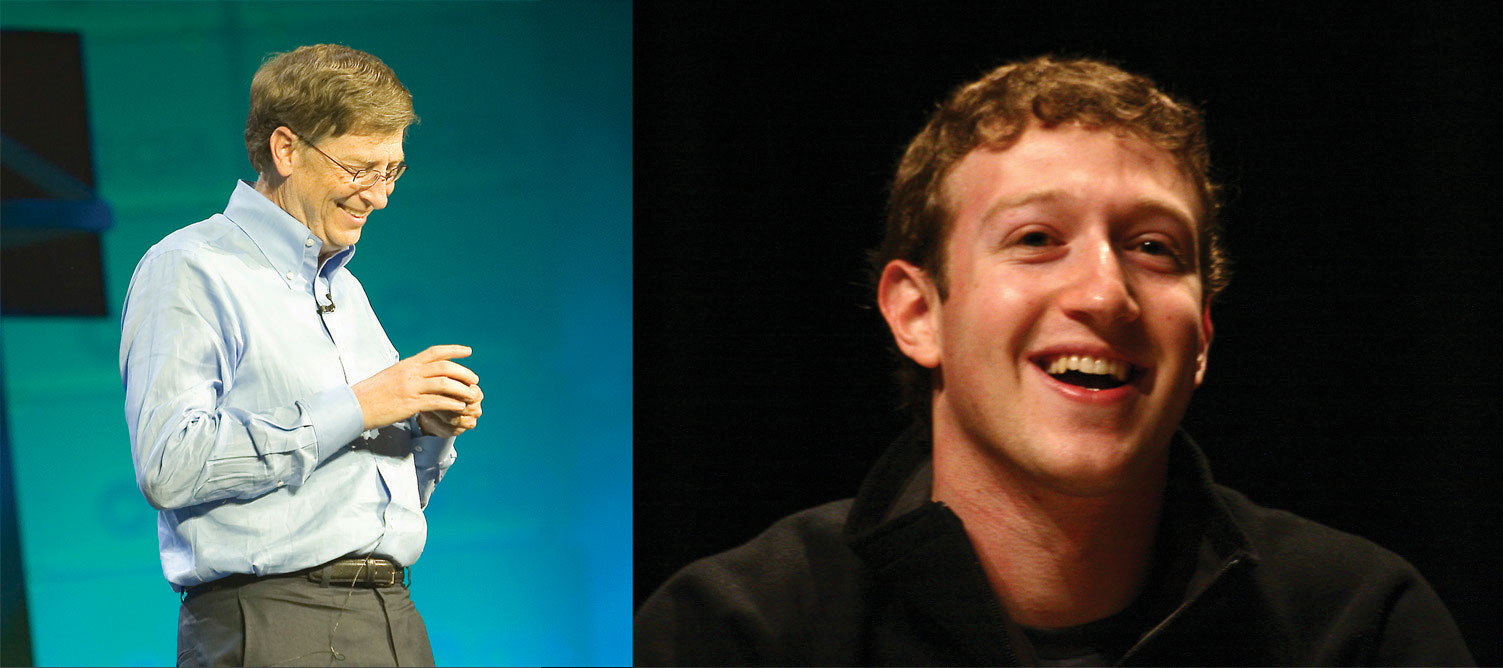 Bill Gates and Mark Zuckerberg