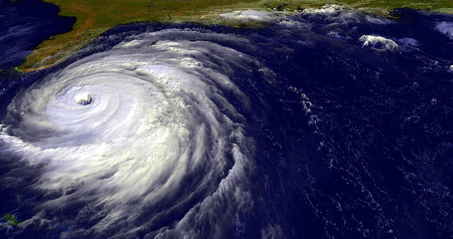 Hurricane Jeanne pictured from a satellite