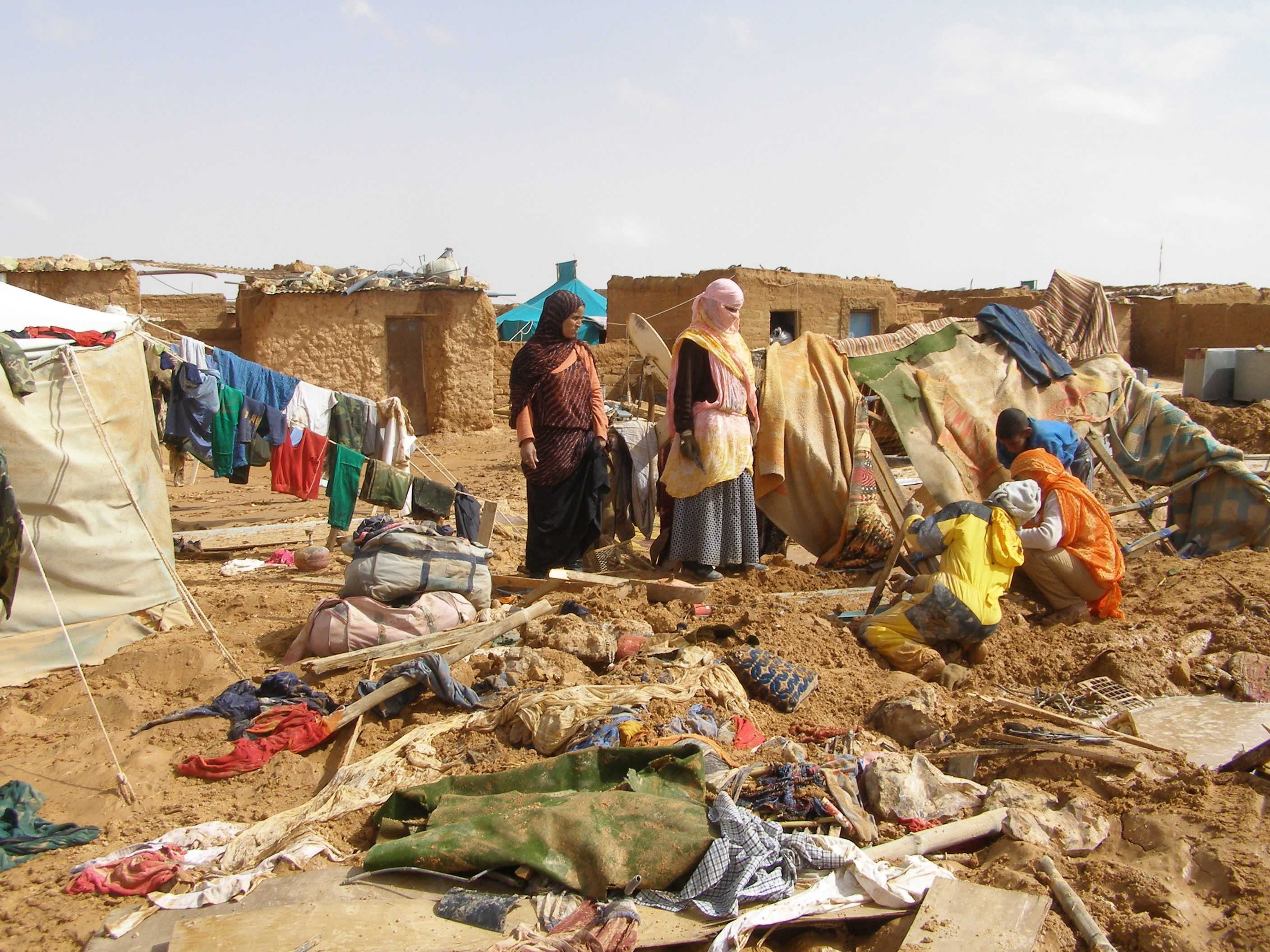 Floods in Sahrawi refugee camps in southwest Algeria