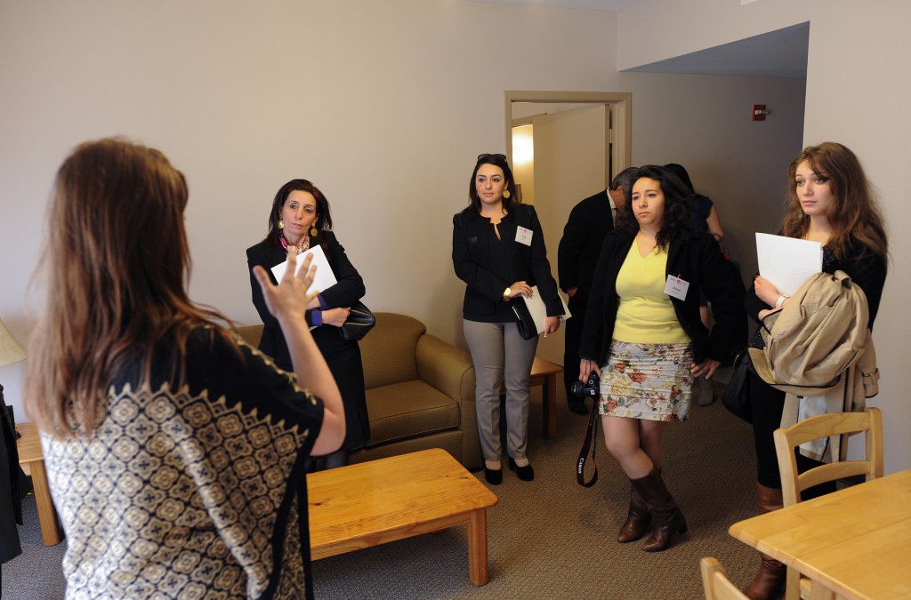 Fellows tour the Genesis Women's Shelter in Dallas, TX before meeting with a panel of local stakeholders