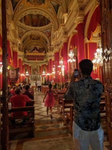 A Gozitan man shoots video and photos inside his village church to send to his parents who now live in Toronto