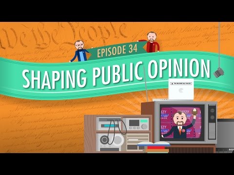Thumbnail for the embedded element "Shaping Public Opinion: Crash Course Government and Politics #34"