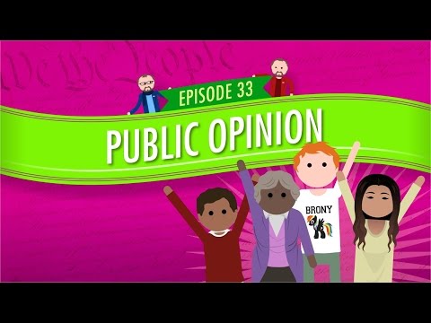 Thumbnail for the embedded element "Public Opinion: Crash Course Government and Politics #33"