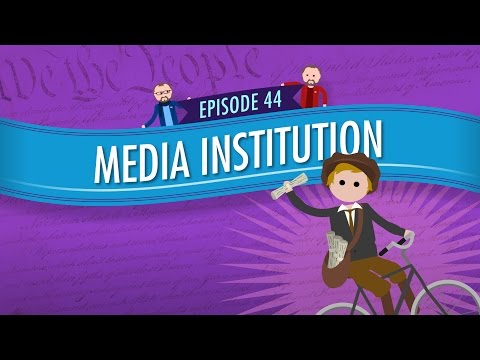 Thumbnail for the embedded element "Media Institution: Crash Course Government and Politics #44"