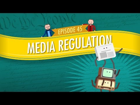 Thumbnail for the embedded element "Media Regulation: Crash Course Government and Politics #45"