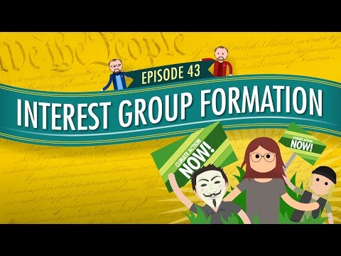 Thumbnail for the embedded element "Interest Group Formation: Crash Course Government and Politics #43"