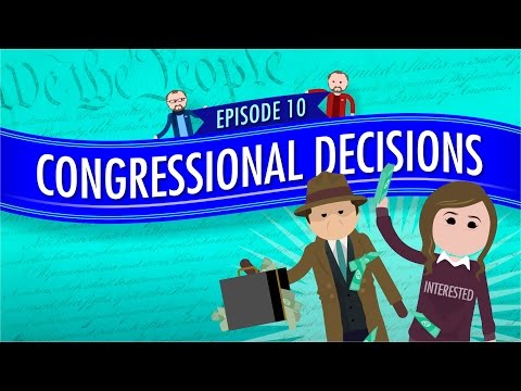 Thumbnail for the embedded element "Congressional Decisions: Crash Course Government and Politics #10"