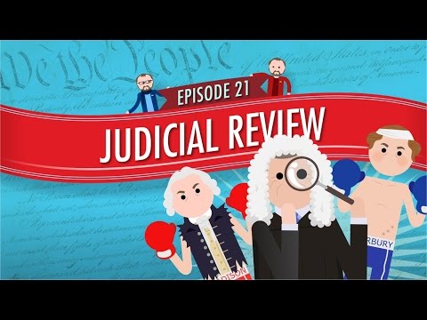 Thumbnail for the embedded element "Judicial Review: Crash Course Government and Politics #21"