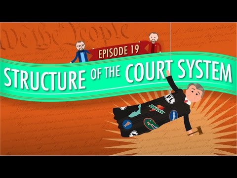 Thumbnail for the embedded element "Structure of the Court System: Crash Course Government and Politics #19"