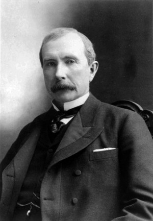 Black and white photo of John D. Rockefeller