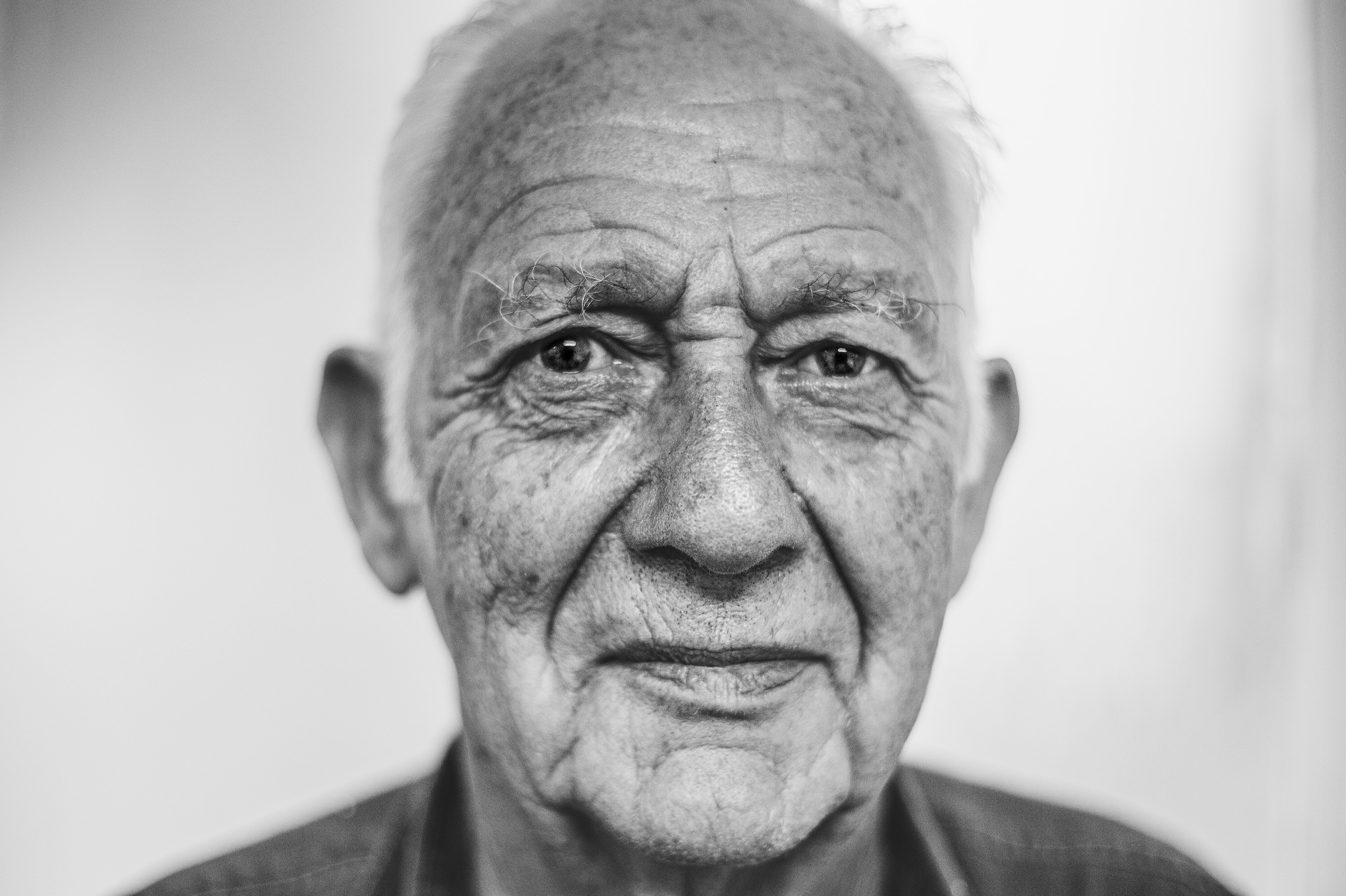 An elderly man.