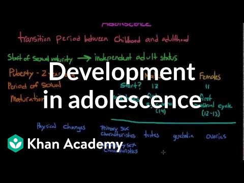 Thumbnail for the embedded element "Physical development in adolescence | Behavior | MCAT | Khan Academy"