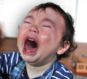 Small child crying
