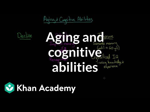 Thumbnail for the embedded element "Aging and cognitive abilities | Processing the Environment | MCAT | Khan Academy"